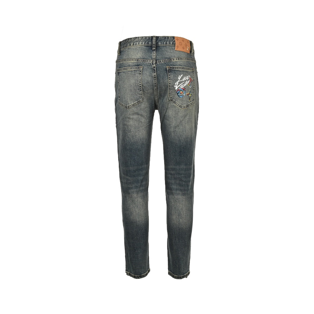 24Fw Pocket Fun Graffiti Jeans