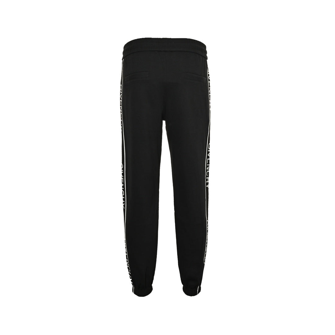 Side jacquard web trousers