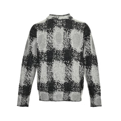 plaid mohair sweater