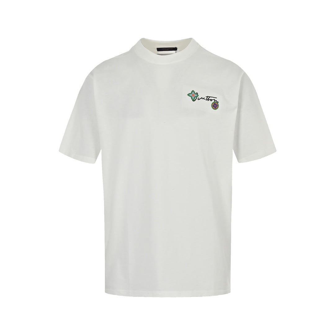 Embroidered Micro Seal Short Sleeves