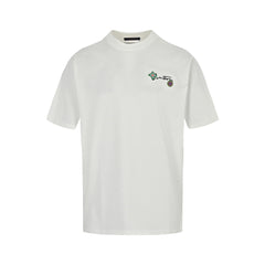 Embroidered Micro Seal Short Sleeves