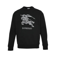 War Horse Embroidered Crew Neck Sweatshirt